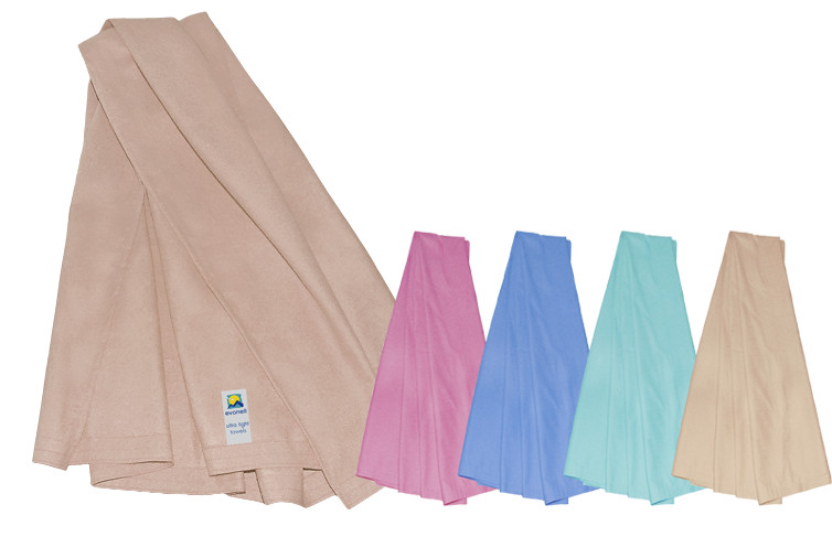 Ultra leichte Handtücher und Funktionstücher aus dem Super-Textil “filamon” - sehr saugfähig