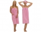 Saunakilt mit Trockenhaube, hotpink