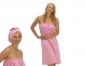 Saunakilt mit Trockenhaube, hotpink
