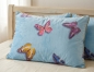 Encasing-Allergiker-Wechselkopfkissen, Schmetterling Blau,  50x73 cm