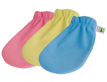 Wasch-Peeling-Handschuh, gelb,  XL