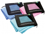 Outdoor Handtuch XL ultra leicht 3er Set,<br>Blau, Hot-Pink, Mint,<br> 66 x 140 cm